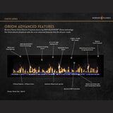 Modern Flames Orion Slim 60" Heliovision Single-Sided Electric Fireplace [OR60-SLIM] (SAK73157)