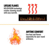 Modern Flames Orion Multi 76-Inch Heliovision Built-In Electric Fireplace [OR76-MULTI] (SAK93726)