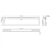 Modern Flames Spectrum Slimline 74" Built-In Linear Electric Fireplace [SPS-74B] (SAK73458)