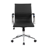 Modern Medium Back Executive Office Chair - Black