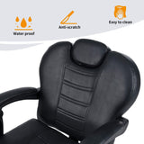 Modern Reclining Barber Chair With Adjustable Headrest And Hydraulic Pump (SAK62751)