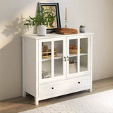 Modern Storage Cabinet with Metal Handles