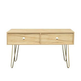 Modern Wood TV Stand Console Table