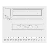 Montigo DelRay Full Load Direct Vent Linear Natural Gas Fireplace With Remote Controlled Fans [DRL36/48/7213NI-2] (SAK56384)