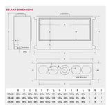 Montigo DelRay Linear Direct Vent Natural Gas Fireplace [DRL36/48/6013NI] (SAK31245)