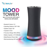 Mood Tower Multi-Color LED Light Wireless Speaker