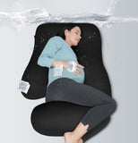 MOON PARK Pregnancy Pillows for Sleeping - U Shaped Full Body Maternity Pillow with Removable Cover - Support for Back, Legs, Belly, HIPS - 57 Inch Pregnancy Pillow for Women - Grey