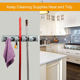 Mop Holder Wall Mount Hanger Organizer Storage