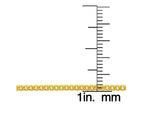 10K Gold Moricci 2MM Italian Cuban Chain Necklace