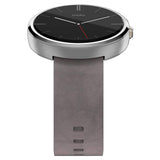 Motorola Moto 360 - Stone Grey Leather Smart Watch