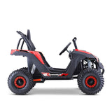 MotoTec Raider 1200W 48V/12AH Kids Electric Full Suspension UTV, Red (SAK35260)