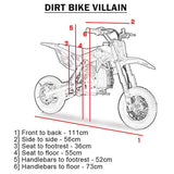 MotoTec Villain 52CC 2-Stroke Kids Gas Dirt Bike (93495478)