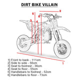 MotoTec Villain 52CC 2-Stroke Kids Gas Dirt Bike (SAK59274)