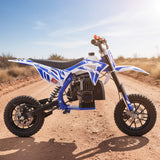 MotoTec Villain 52CC 2-Stroke Kids Gas Dirt Bike (SAK59274)