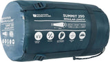 Mountain Warehouse Summit 250 Winter Sleeping Bag - Mummy Shape (Regular Length)