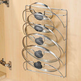 Mounted Pot Lid Rack Pot Cover Organizer