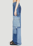 Marine Serre Women Panel Cargo Jeans