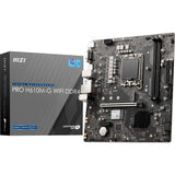 MSI PRO H610M-G WiFi DDR4 ProSeries Motherboard (mATX, 12th/13th Gen Intel Core, LGA 1700 Socket, DDR4, PCIe 4, 2.5G LAN, M.2 Slots, USB 3.2, Wi-Fi 6)  (Refurbished)