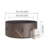 MSpa Mono Frame Series Luxury 6-Person Inflatable Round Hot Tub With WIFI Control [F-MO063W] (SAK75263)
