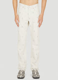 Martine Rose Men Relaxed Floral Print Jeans
