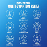 Mucinex Fast-Max Cold, Flu and Sore Throat Relief Liquid, Maximum Strength, 6 fl oz