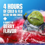 Mucinex Fast-Max Cold, Flu and Sore Throat Relief Liquid, Maximum Strength, 6 fl oz