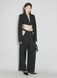 Mugler Men Cut-Out Tailored Pants