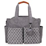 Multifunctional Diaper Changing Tote Bag with Adjustable Messenger Strap