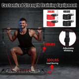Multifunctional Push Up Board Home Strength Training Equipment with 15 Fitness Accessories