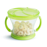 Munchkin Snack Catcher Toddler Snack Cups, No Spill, 2 Pack, Blue/Green