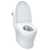 [MW4364736CEMFGN#01] TOTO Aquia IV Cube 1.28 GPF And 0.9 GPF Dynamax Tornado Flush Toilet With Washlet S7A Bidet Seat (SAK74285)