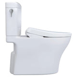 [MW4364736CEMFGN#01] TOTO Aquia IV Cube 1.28 GPF And 0.9 GPF Dynamax Tornado Flush Toilet With Washlet S7A Bidet Seat (SAK74285)