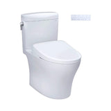 [MW4364736CEMFGN#01] TOTO Aquia IV Cube 1.28 GPF And 0.9 GPF Dynamax Tornado Flush Toilet With Washlet S7A Bidet Seat (SAK74285)
