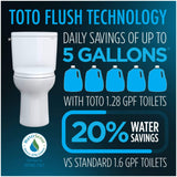 [MW4464736CEMFGN#01] TOTO Aquia IV Dual Flush Elongated Chair Height Toilet With Washlet S7A (SAK98062)