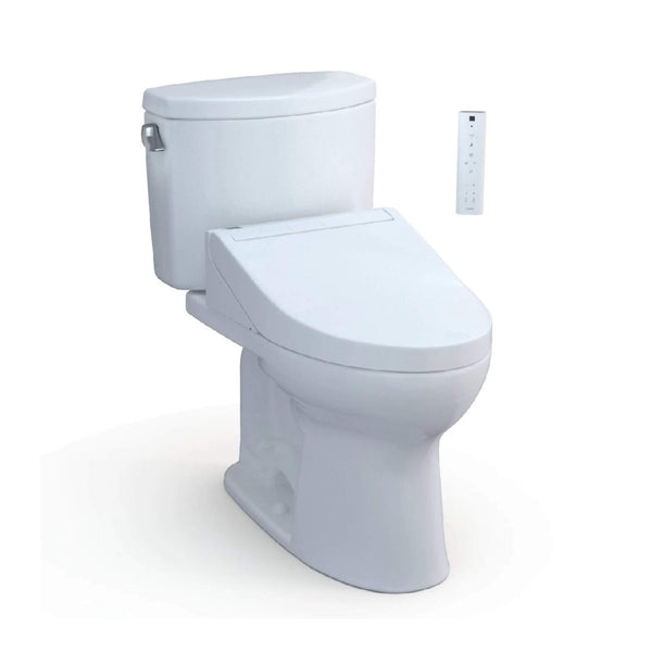 [MW4543084CEFG#01] TOTO Drake II 1.28 GPF With Washlet C5 Elongated Soft Close Bidet Toilet (SAK96315)