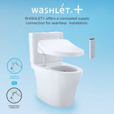 [MW4743074CUFG#01] TOTO Vespin II 1.0 GPF Elongated Toilet With C2 Bidet Seat And Left Hand Lever (SAK17351)