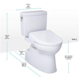 [MW4744726CUFG#01] TOTO Vespin II 1 GPF EWater Elongated Toilet With Washlet S7 Bidet Seat And Night Light (SAK10956)
