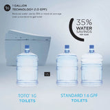 [MW6043084CUFG#01] TOTO Ultramax II 1G Washlet C5 And 1.0 GPF Elongated Toilet With Left Hand Lever (SAK09436)