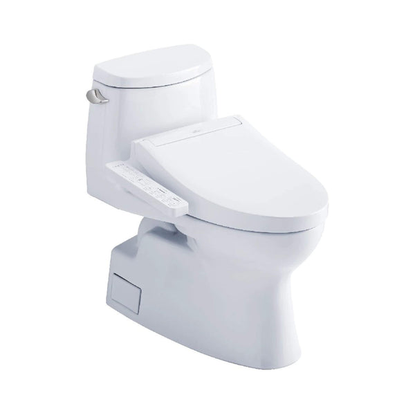 [MW6143074CEFG#01] TOTO Carlyle II 1.28 GPF One Piece Elongated Toilet With Left Hand Lever And Washlet C2 Bidet Seat (SAK17629)