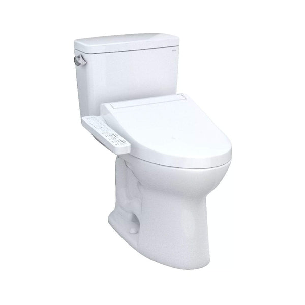 [MW7763074CEFG#01] TOTO Drake Washlet C2 And 1.28 GPF Left Hand Lever With Elongated Universal Height Bidet Toilet (SAK01352)