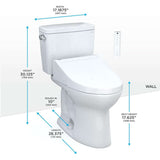 [MW7763084CSG#01] TOTO Drake C5 Bidet Seat With 1.6 GPF Tornado Flush (SAK12230)