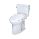 [MW7764726CEG#01] TOTO Drake 1.28 GPF Two Piece Washlet Elongated Toilet Seat With S7 Heated Bidet Seat  And EWater+ (SAK52645)