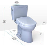[MW7764726CEGA#01] TOTO Drake Washlet S7 Bidet Seat With 1.28 GPF Elongated Toilet (SAK40628)