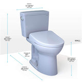 [MW7764726CSFG.10#01] TOTO Drake 1.6 GPF Elongated Chair Height Toilet With S7 Bidet Seat And 10" Rough In (SAK89024)