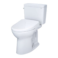 [MW7764736CEFG#01] TOTO Drake 1.28 GPF Elongated Chair Height Toilet W/ Washlet S7A Auto Heated Bidet Seat & EWater+ Technlogy (SAK95423)