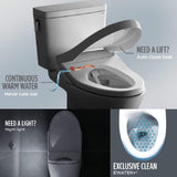 [MW7764736CEFG#01] TOTO Drake 1.28 GPF Elongated Chair Height Toilet W/ Washlet S7A Auto Heated Bidet Seat & EWater+ Technlogy (SAK95423)