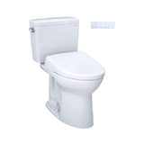 [MW7764736CEG#01] TOTO Drake 1.28 GPF Two Piece Washlet Elongated Toilet Seat With S7A Heated Auto Open/Close Lid (SAK64105)