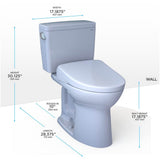 [MW7764736CSFG.10#01] TOTO Drake 1.6 GPF Elongated Chair Height Toilet With Washlet S7A And 10" Rough In (SAK78513)