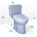 [MW7764736CSFGA.10#01] TOTO Drake 1.6 GPF Universal Height Toilet With Washlet S7A Auto Open Bidet Seat (SAK52849)