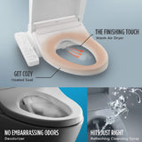 [MW7863084CEFG.10#01] TOTO Drake Washlet C5 With 1.28 GPF Elongated Bidet Toilet With Left Hand Lever (SAK78219)